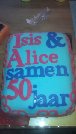 bijna klaar verjaardagstaart 2012